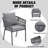 Outdoor 6-person Dining Set With Cushions