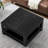 Zara Square Coffee Table With 2-tier Storage Shelves-1822839602