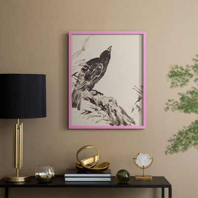 «Vintage Animal Print», reproduction encadrée en bois massif