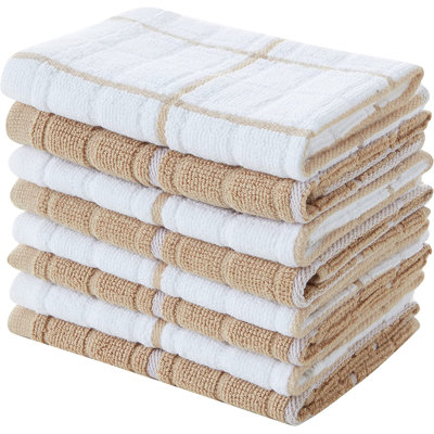 Stripe Waffle Texture Dish Cloth Kitchen Towel