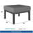 24" Modern All-Weather Patio Ottomans with Thick Cushions, Heavy-Duty Metal Frame Outdoor Footrests, Set of 2-2138464054