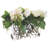 12 " Faux Rose in Glass Vase