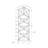 Stylish Marble Look Laminate Bookshelf With Metal Frame, Ideal For Office And Bedroom Decor.-1494841076