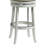 Issiac Upholstered Faux Leather Counter Stool with Solid Wood Frame