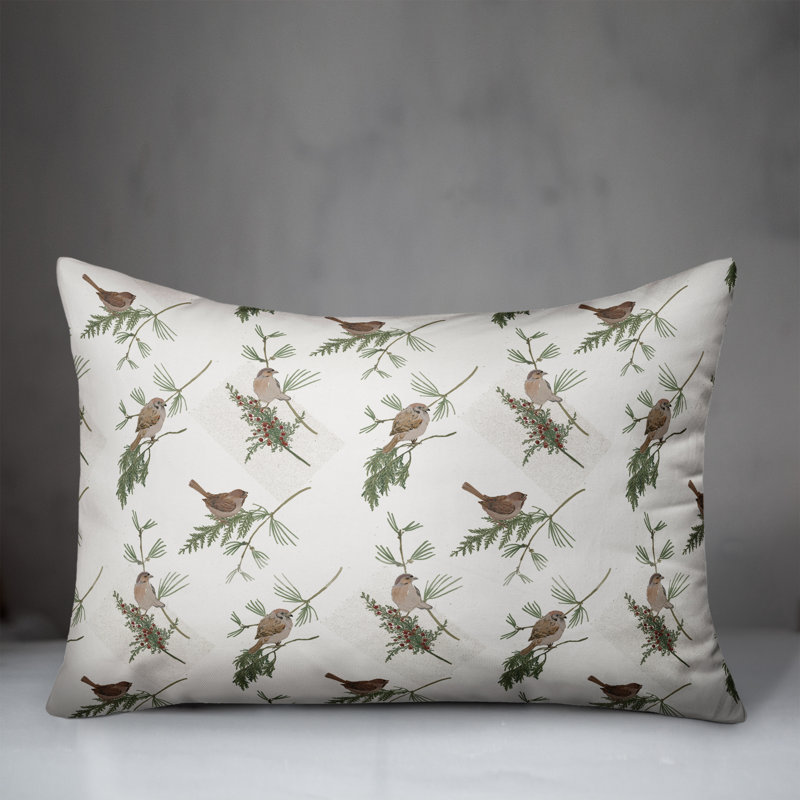  Coussin floral lombaire, Blanc
