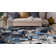 Florentia Floral Black/Gray/Cream Non-Slip Rubberback Area Rug