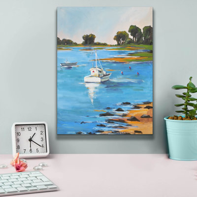 Toile épique Graffiti «Harbor Side 2» par Allayn Stevens, 12 po x 16 po