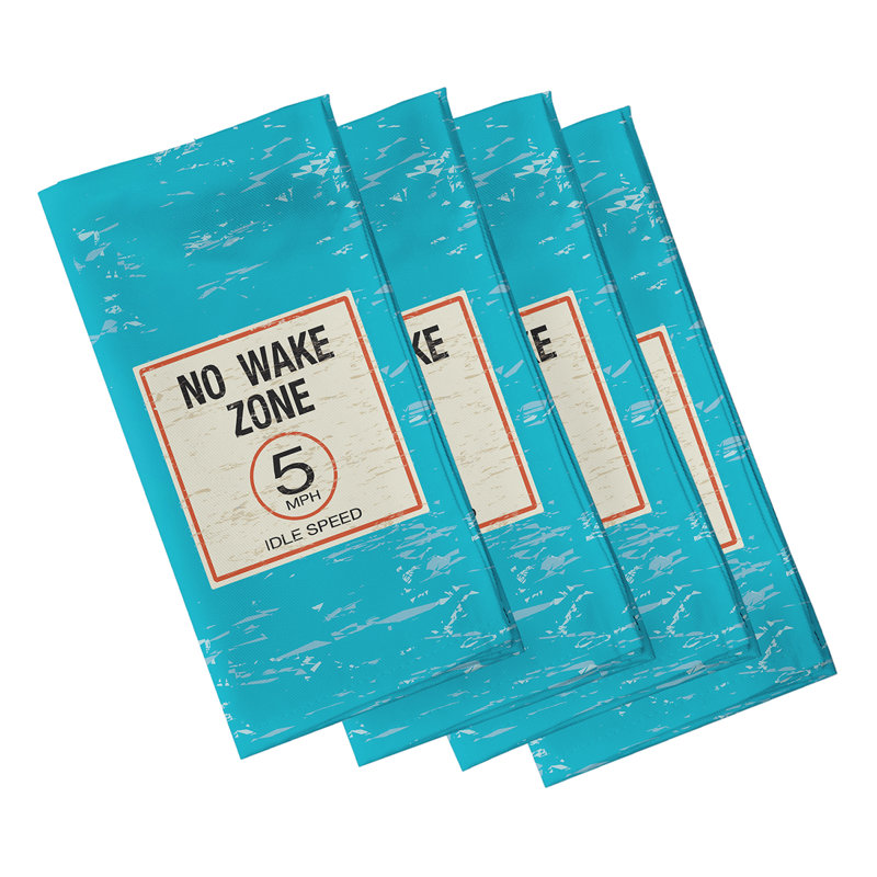Ensemble de serviettes 4 pièces Cairo, Turquoise, l 19 po x L 19 po