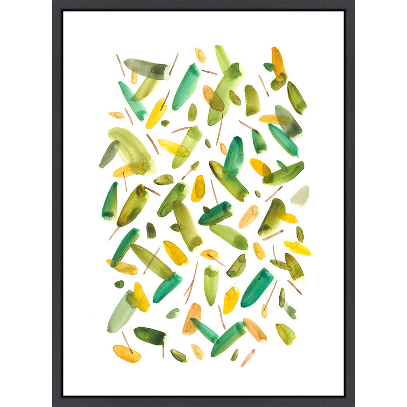 Fanatical Dreams Green I Framed Painting Canvas