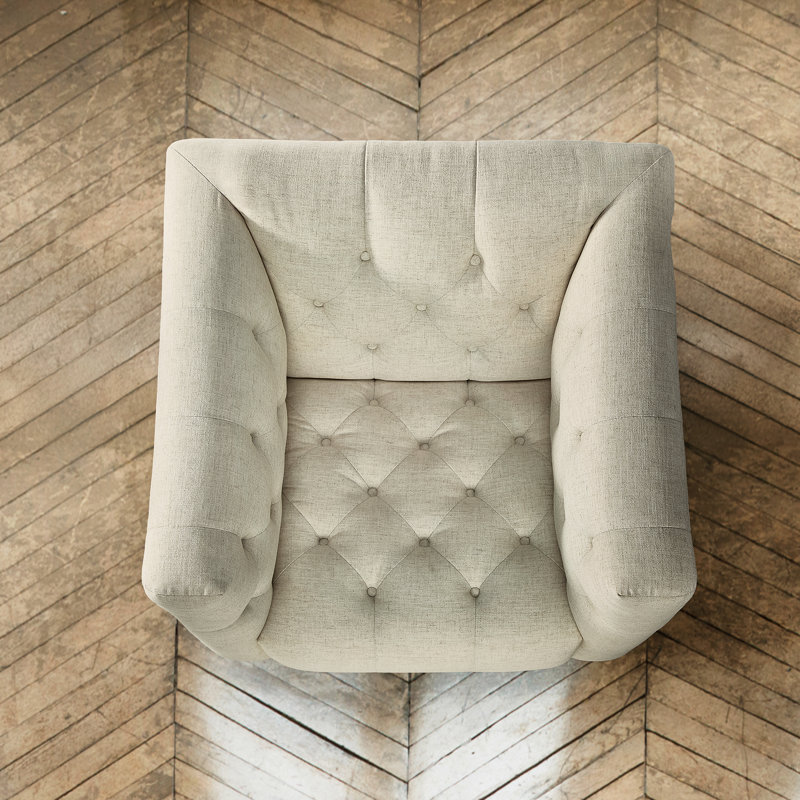 SS Tufted Club Chair
