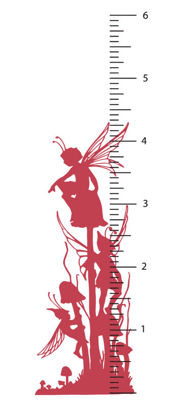 Fantasy & Sci-Fi Non-Wall Damaging Wall Decal, Dahlia Red