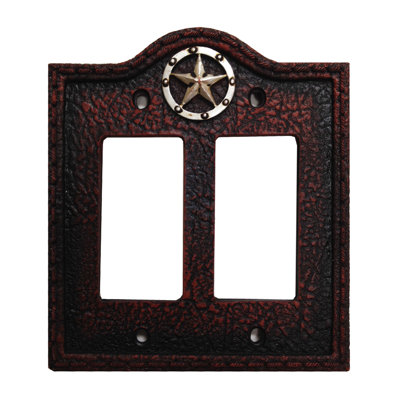 Plaque D'interrupteur à Double Bascule En Cuir