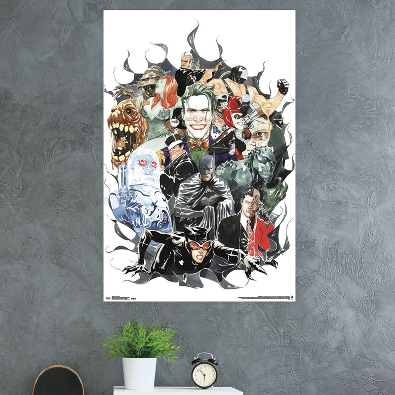 Impression sur papier batman-méchants