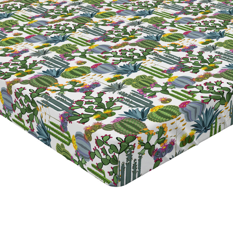 Ensemble de 2 draps-housses Ambesonne, Drap-housse de taille double, Multicolore / floral 30