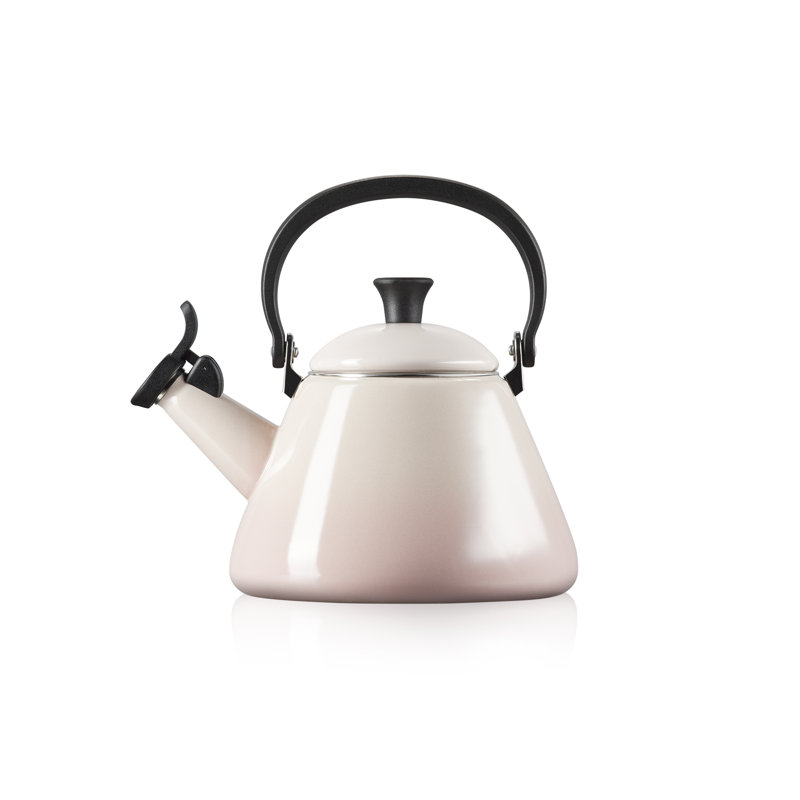 Le Creuset Kone Kettle with Fixed Whistle 1.6L, Shell Pink