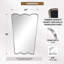  Miroir de salle de bain Modern Cadre en acier inoxydable-132386793