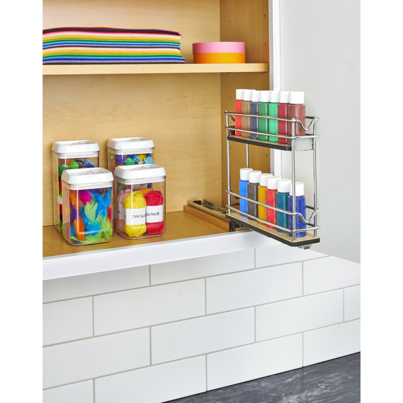 3" Two-Tier Narrow Wire Wall Upright Pullout