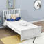 Lit plateforme simple en bois-770457884