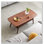 Table basse rectangulaire avec plateau en bois massif