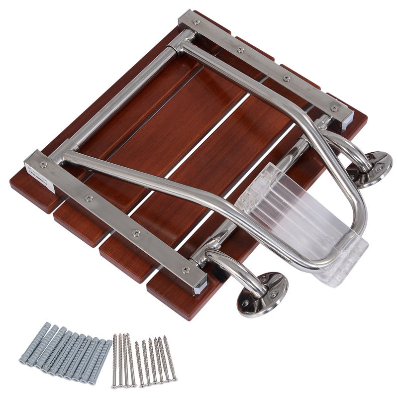 Sikora 15'' W Wood Shower Bench