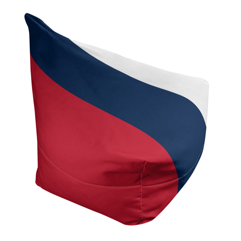 Classic Bean Bag, 42" H x 38" W x 31" D, Red/Blue/White