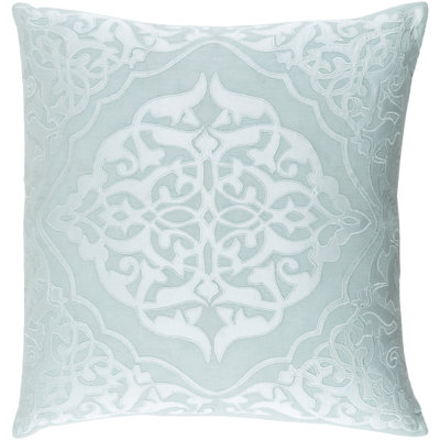 Adelia Damask Linen Throw Pillow