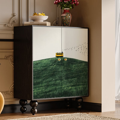 French Minimalist Style Accent Cabinet