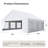 20' x 20' Heavy-Duty Party Tent, Outdoor Canopy & Waterproof Event Shelter with Removable Sidewalls-126556059