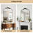 Antique Decorative Mirrors with Carved Metal Frame for Bedroom, Living Room, Entryway, Fireplace, Hallway-1124059497-1124059496