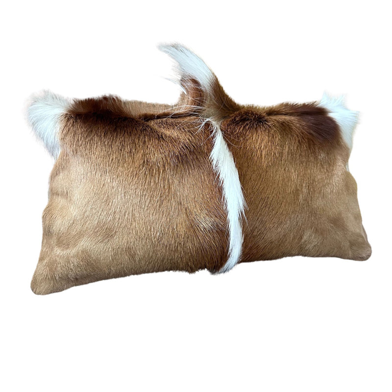 17X10” Springbok Skin Pillow Case (Suede Backing)