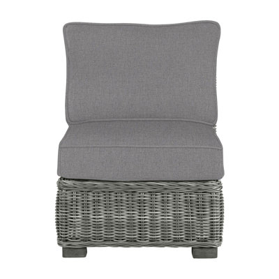 Rustic Woven Sectional Slipper Chair