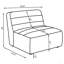 Fauteuil rembourré gris anthracite Ortega-1466901211