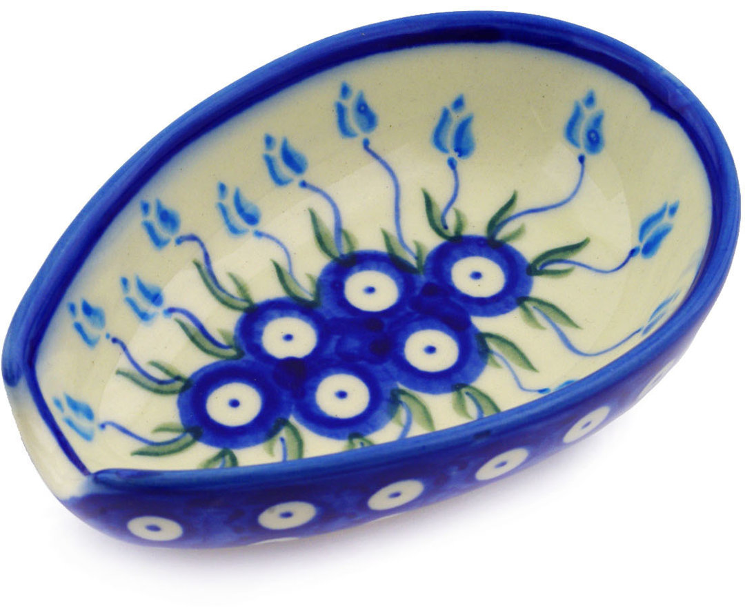 Ceramic / Porcelain Round Spoon Rest Polmedia