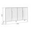 Rangement pour chaussures en alliage d'aluminium blanc