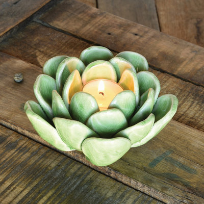 3'' H Ceramic Tabletop Candle Holder
