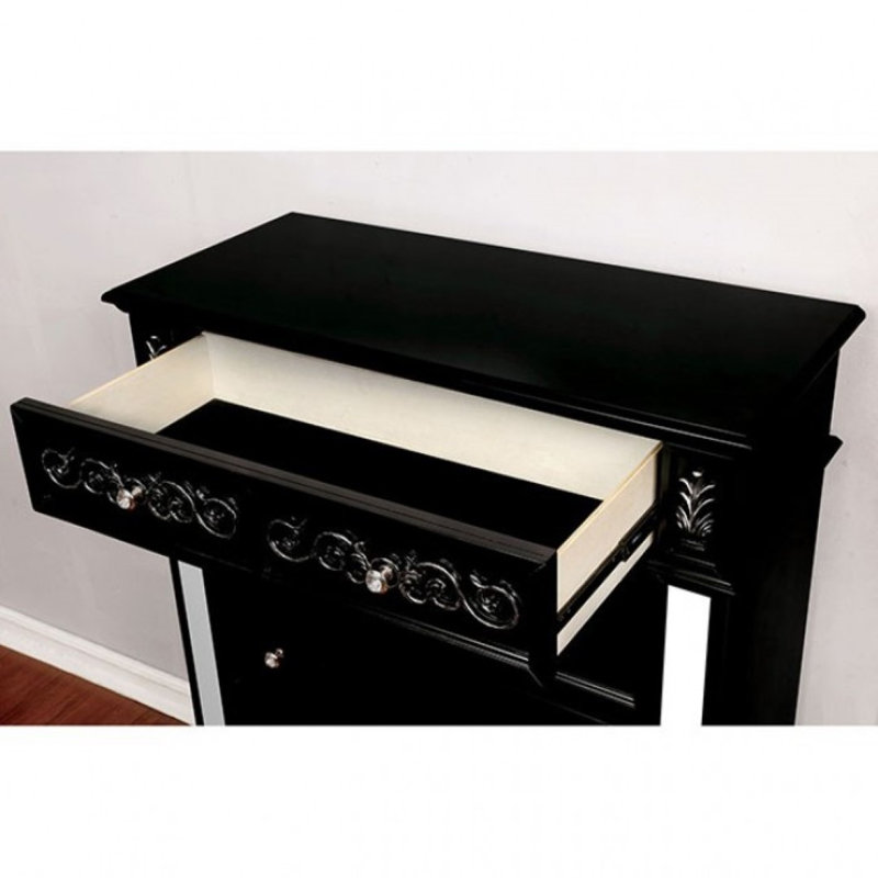 Commode 5 tiroirs Madson, Noir