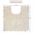 Schoenberger 100% Cotton Contour Bath Mat 20"x20"-855941221