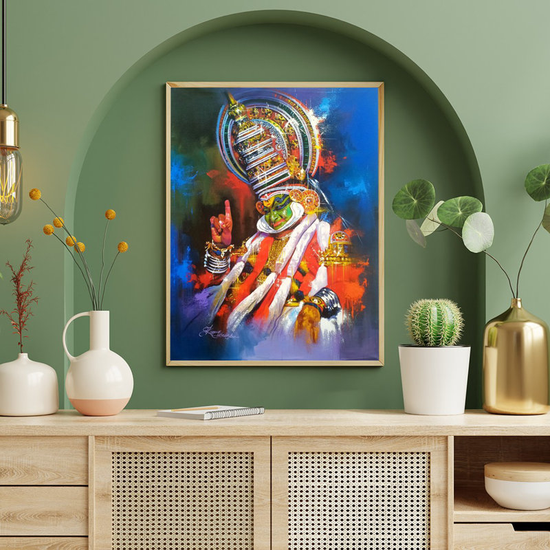 Kathakali | Peinture acrylique sur toile | Décoration murale