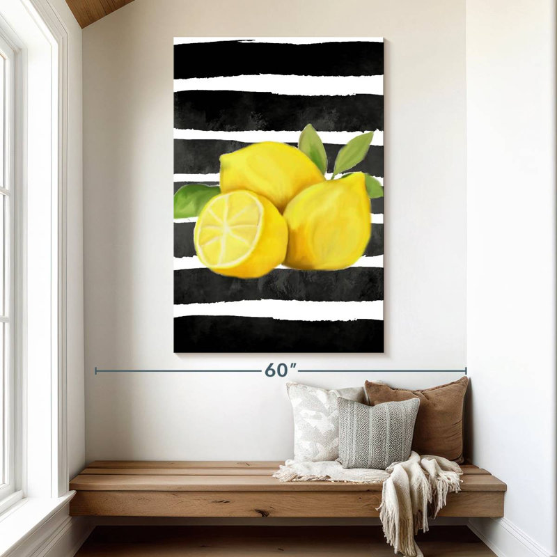 Fresh Lemons V, 51" H x 34" W