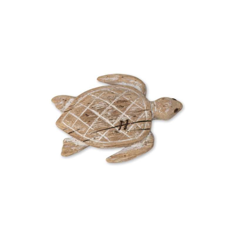 Tortue de fond sculptée, H 8 cm x l 6 cm x P 2 cm