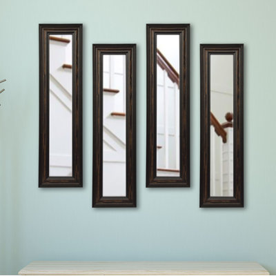 Kincannon Wood Flat Wall Mirror
