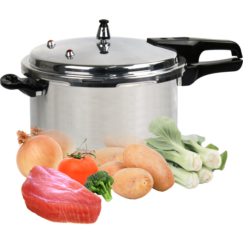 Professional Premium Aluminium Induction Pressure Cooker, 7.87cm H x 19.68cm W x 11.81cm D