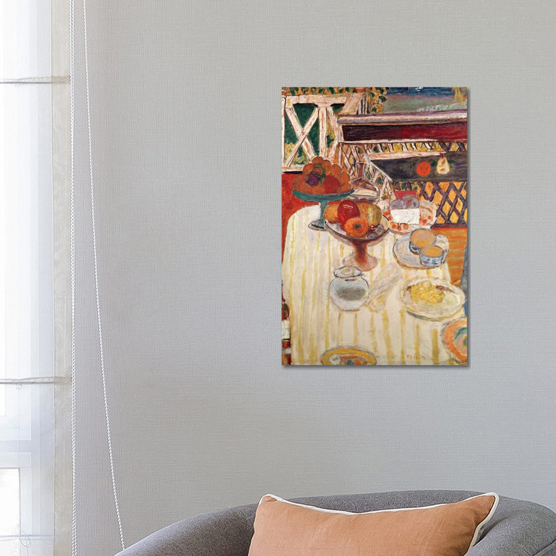 The White Tablecloth, 1924 by Pierre Bonnard - Wrapped Canvas Print