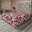 Mauve foncé, rose doux / floral