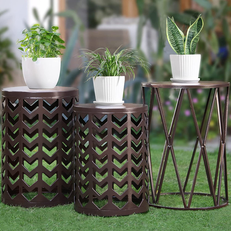 Table de bout Tyanne, Brun