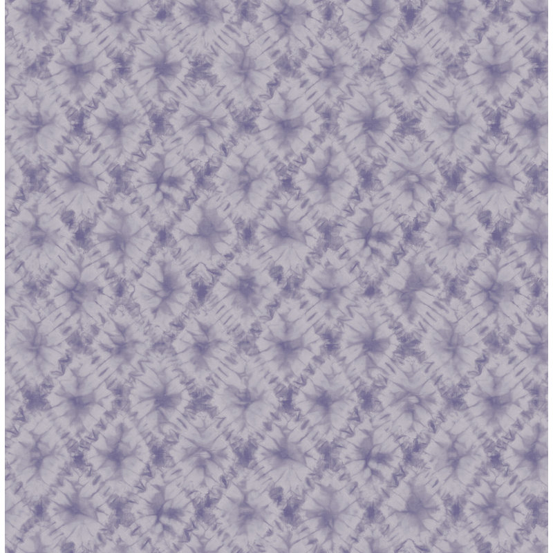 Rouleau de papier peint géométrique L 33 pi x l 20,5 po Anthony Shibori, Brume mauve