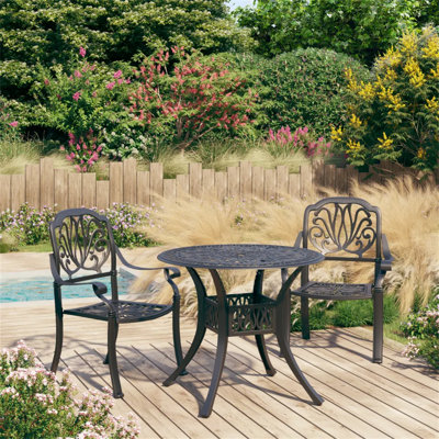 Mcauliffe 2 - Person Round Patio Dining Set