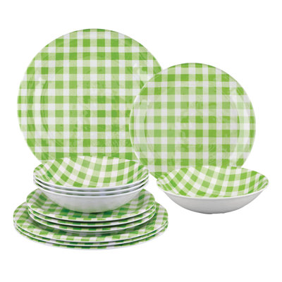 Jaquesha Piece Melamine Dinnerware Set - Service for 4