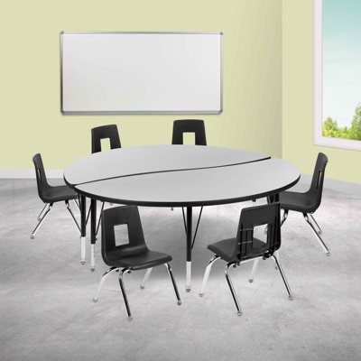Ensemble de table d'activités flexibles en stratifié 47,5 po Goddard