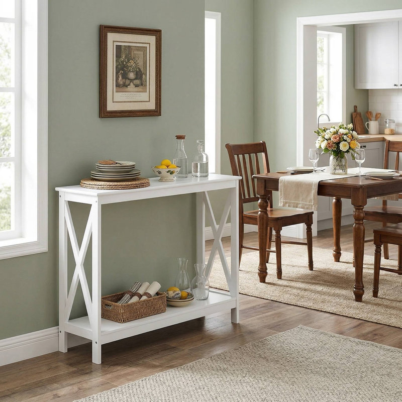 Table d'appoint 2 niveaux, Blanc